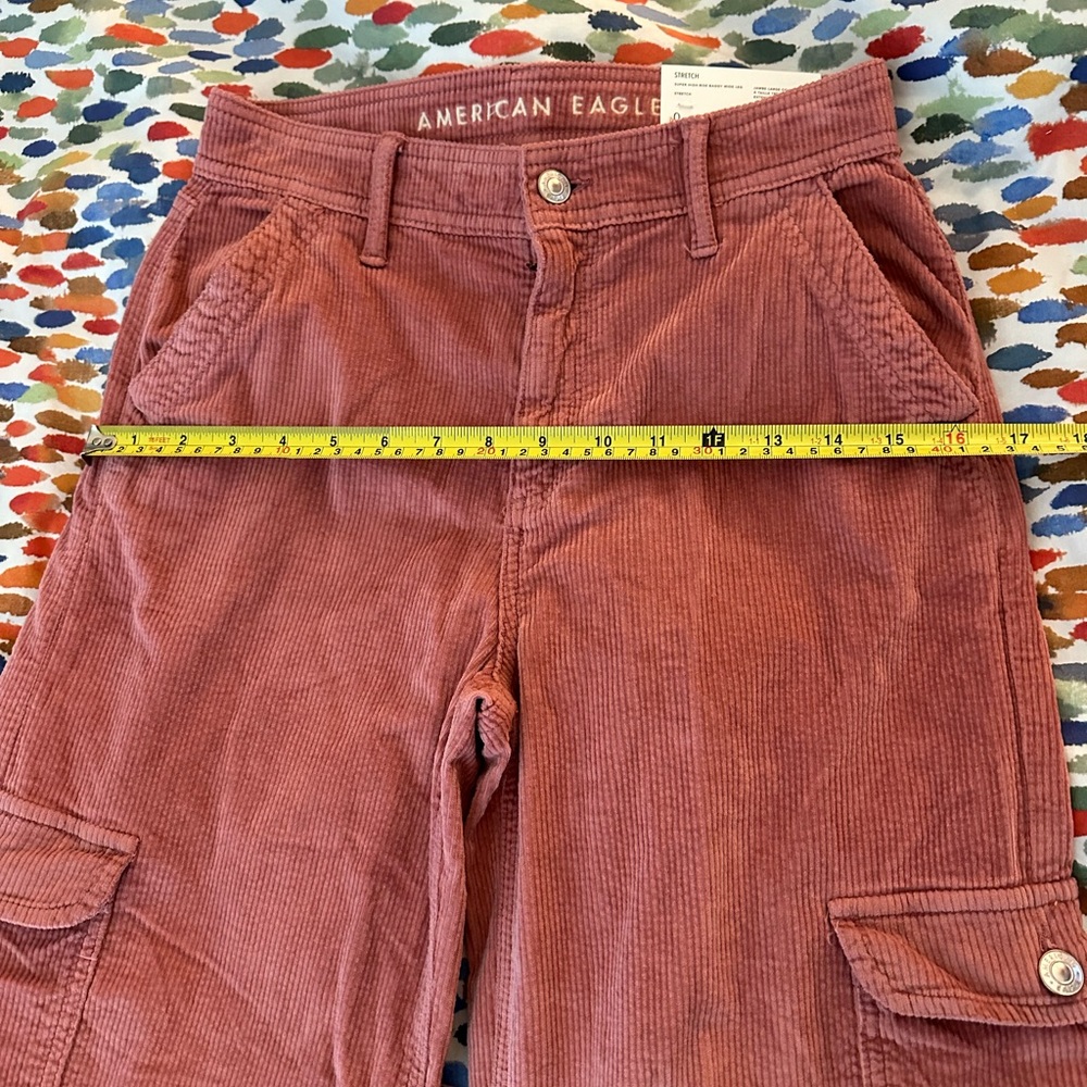 American Eagle Pink Corduroy Pants - Picture 9 of 9